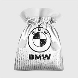 Подарочный мешок BMW с потертостями на светлом фоне