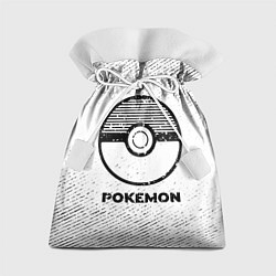 Подарочный мешок Pokemon с потертостями на светлом фоне