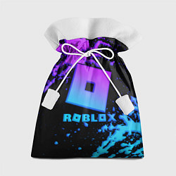 Подарочный мешок Roblox logo neon gradient