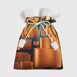 Мешок для подарков Золотые геометрические слитки, цвет: 3D-принт