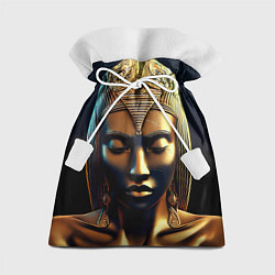 Подарочный мешок Нейросеть - золотая статуя египетской царицы