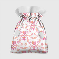 Мешок для подарков Винтажные сердечки, цвет: 3D-принт