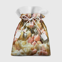 Мешок для подарков Салат оливье, цвет: 3D-принт