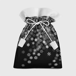 Мешок для подарков Пушистые снежинки, цвет: 3D-принт