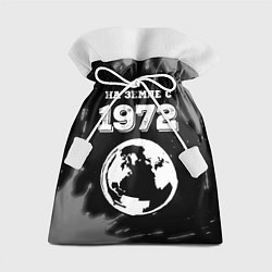 Подарочный мешок На Земле с 1972: краска на темном