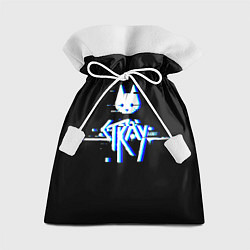 Подарочный мешок Stray blue glitch