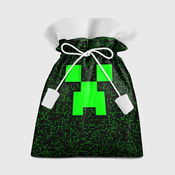 Подарочный мешок Minecraft green squares