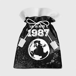 Мешок для подарков На Земле с 1987: краска на темном, цвет: 3D-принт