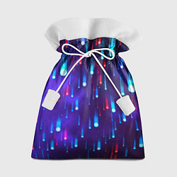 Мешок для подарков Neon rain, цвет: 3D-принт