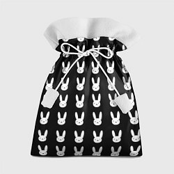 Мешок для подарков Bunny pattern black, цвет: 3D-принт