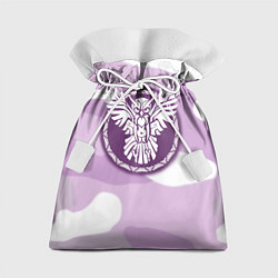 Мешок для подарков Сова в камуфляже, цвет: 3D-принт