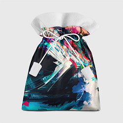 Мешок для подарков Разноцветные мазки краски, цвет: 3D-принт