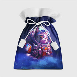 Подарочный мешок Кот в космическом скафандре