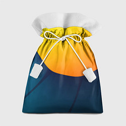 Мешок для подарков Двойной цвет: жёлтый и синий, цвет: 3D-принт