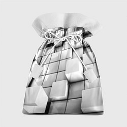 Мешок для подарков Кубы серые выпуклые, цвет: 3D-принт