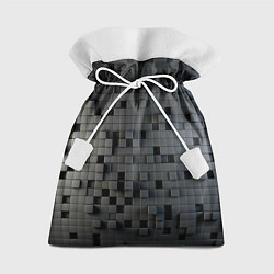 Мешок для подарков Digital pixel black, цвет: 3D-принт
