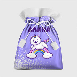 Подарочный мешок Алина кошка единорожка