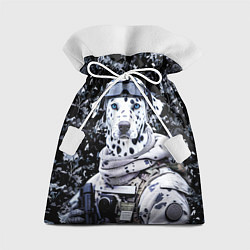 Мешок для подарков Далматинец солдат спецназа, цвет: 3D-принт