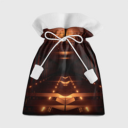 Мешок для подарков Оранжевые фонари в полной темноте, цвет: 3D-принт