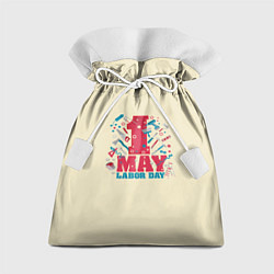 Мешок для подарков 1 мая - праздник труда, цвет: 3D-принт