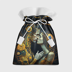 Мешок для подарков Gustav Klimt Cyberpunk, цвет: 3D-принт