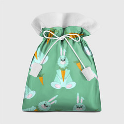 Мешок для подарков Зайка с морковкой паттерн, цвет: 3D-принт
