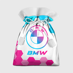 Подарочный мешок BMW neon gradient style