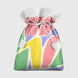Мешок для подарков Абстрактные разноцветные фигуры, цвет: 3D-принт