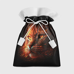 Мешок для подарков Огненный рыжий кот, цвет: 3D-принт