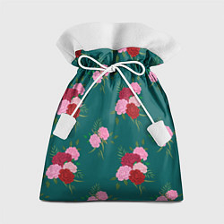 Мешок для подарков Винтажные розы на темном фоне, цвет: 3D-принт