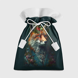 Подарочный мешок Лис в цветочной рубашке