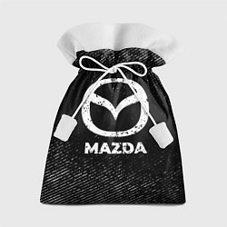 Подарочный мешок Mazda с потертостями на темном фоне