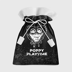 Подарочный мешок Poppy Playtime с потертостями на темном фоне