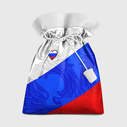 Мешок для подарков Сердечко - Россия, цвет: 3D-принт