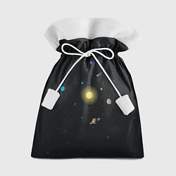 Мешок для подарков Солнце и планеты, цвет: 3D-принт