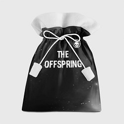 Мешок для подарков The Offspring glitch на темном фоне: символ сверху, цвет: 3D-принт