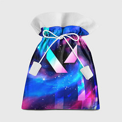 Мешок для подарков Valorant неоновый космос, цвет: 3D-принт