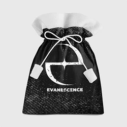 Мешок для подарков Evanescence с потертостями на темном фоне, цвет: 3D-принт