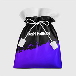 Мешок для подарков Iron Maiden purple grunge, цвет: 3D-принт