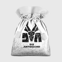 Мешок для подарков Die Antwoord с потертостями на светлом фоне, цвет: 3D-принт