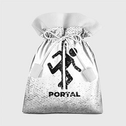 Подарочный мешок Portal с потертостями на светлом фоне