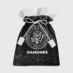 Подарочный мешок Ramones с потертостями на темном фоне