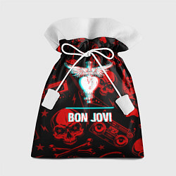 Подарочный мешок Bon Jovi rock glitch