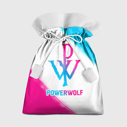 Подарочный мешок Powerwolf neon gradient style