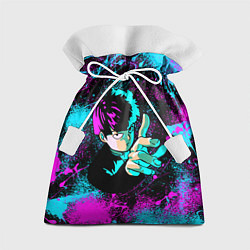 Мешок для подарков Моб психо - неон, цвет: 3D-принт