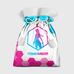 Подарочный мешок Tomb Raider neon gradient style