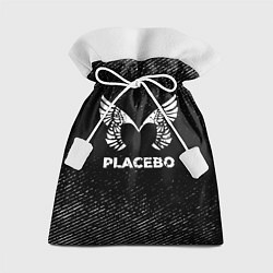 Мешок для подарков Placebo с потертостями на темном фоне, цвет: 3D-принт