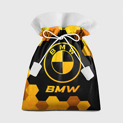 Мешок для подарков BMW - gold gradient, цвет: 3D-принт