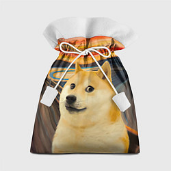 Мешок для подарков Собака Доге пародия на Крик, цвет: 3D-принт