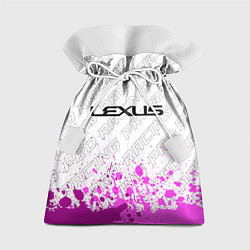 Мешок для подарков Lexus pro racing: символ сверху, цвет: 3D-принт